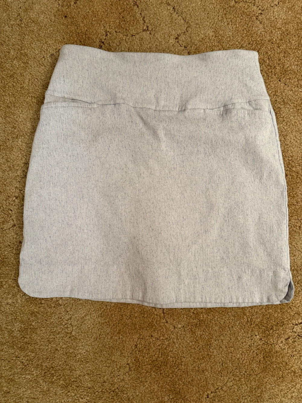 Light Gray Women's Stretch Knit Skirt